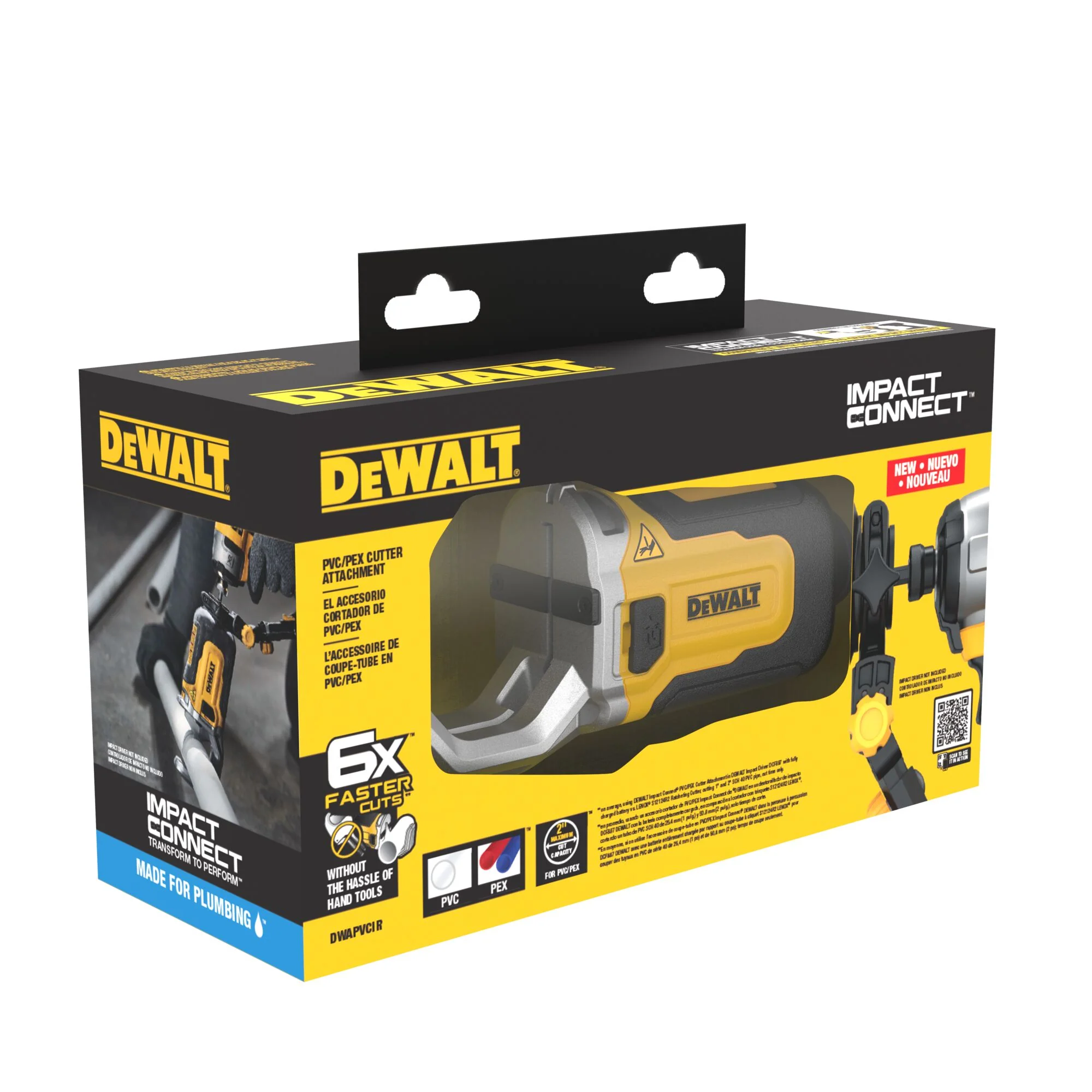 DeWalt IMPACT CONNECT™ PVC/PEX Pipe Cutter Attachment - Image 14