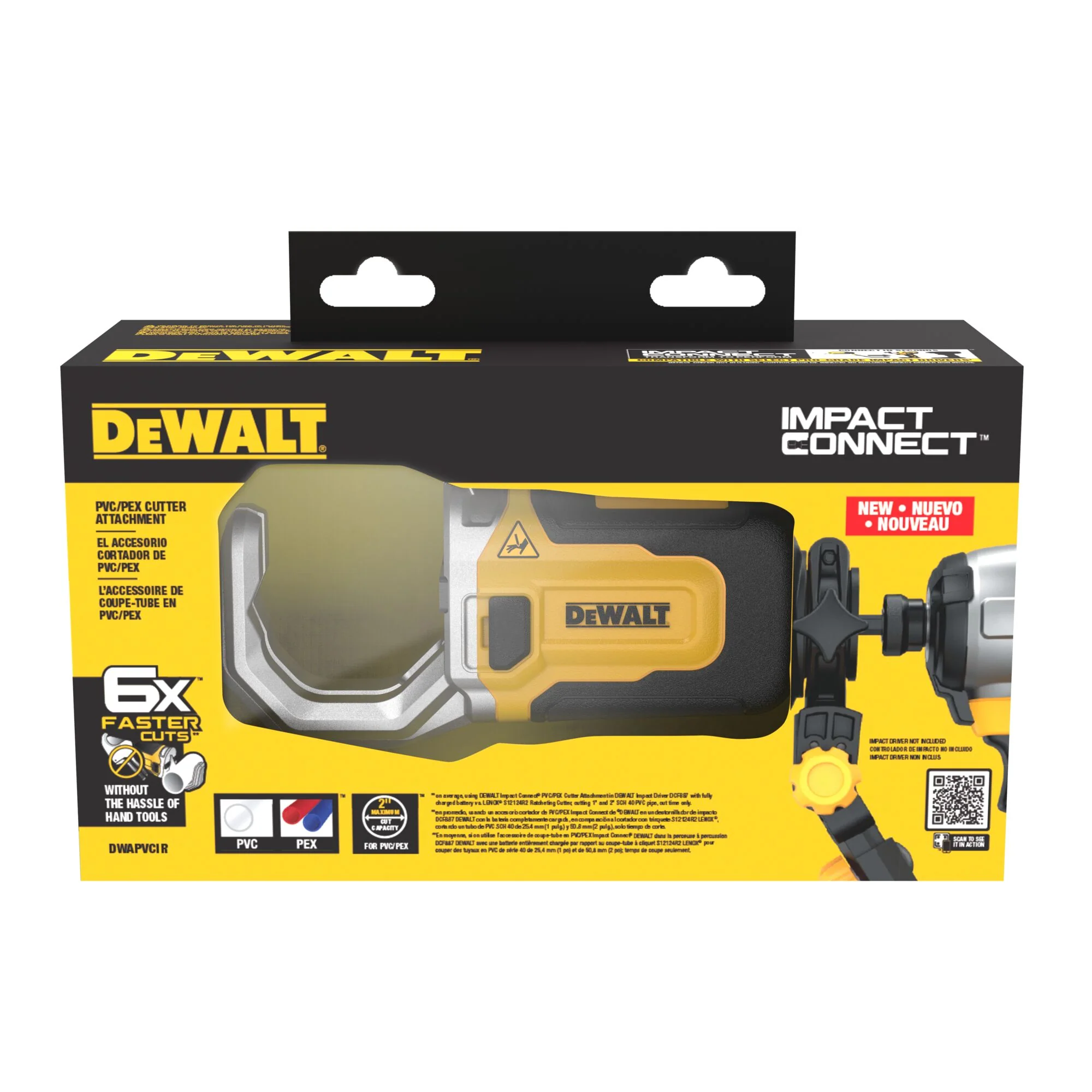 DeWalt IMPACT CONNECT™ PVC/PEX Pipe Cutter Attachment - Image 17