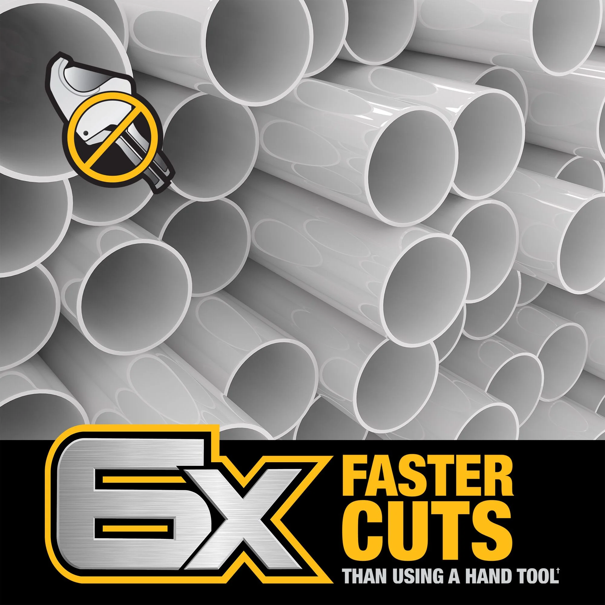 DeWalt IMPACT CONNECT™ PVC/PEX Pipe Cutter Attachment - Image 4