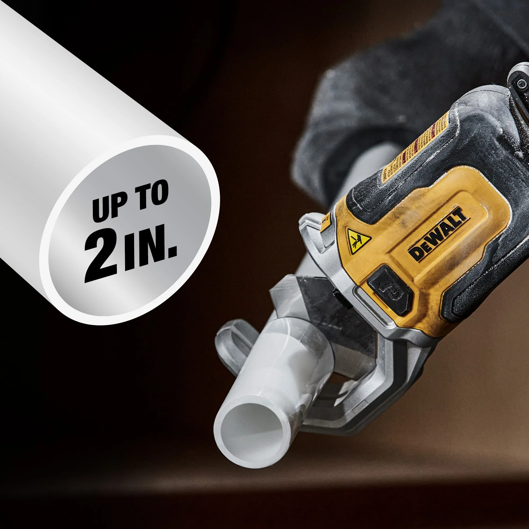 DeWalt IMPACT CONNECT™ PVC/PEX Pipe Cutter Attachment - Image 7