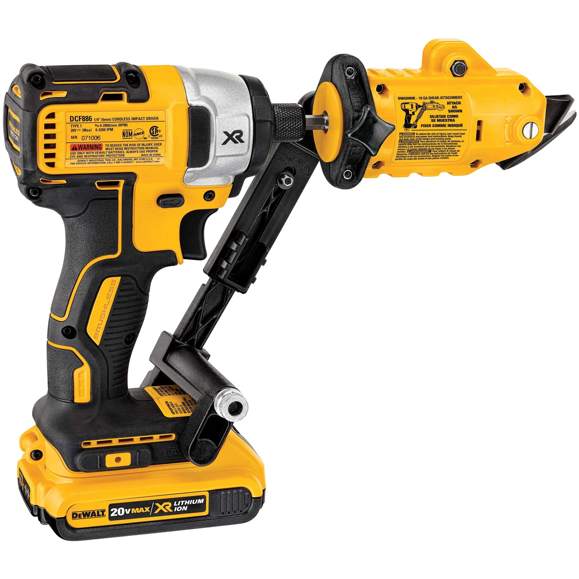 DeWalt 18 Guage IMPACT READY® Shear Attachment Accessory - Image 5