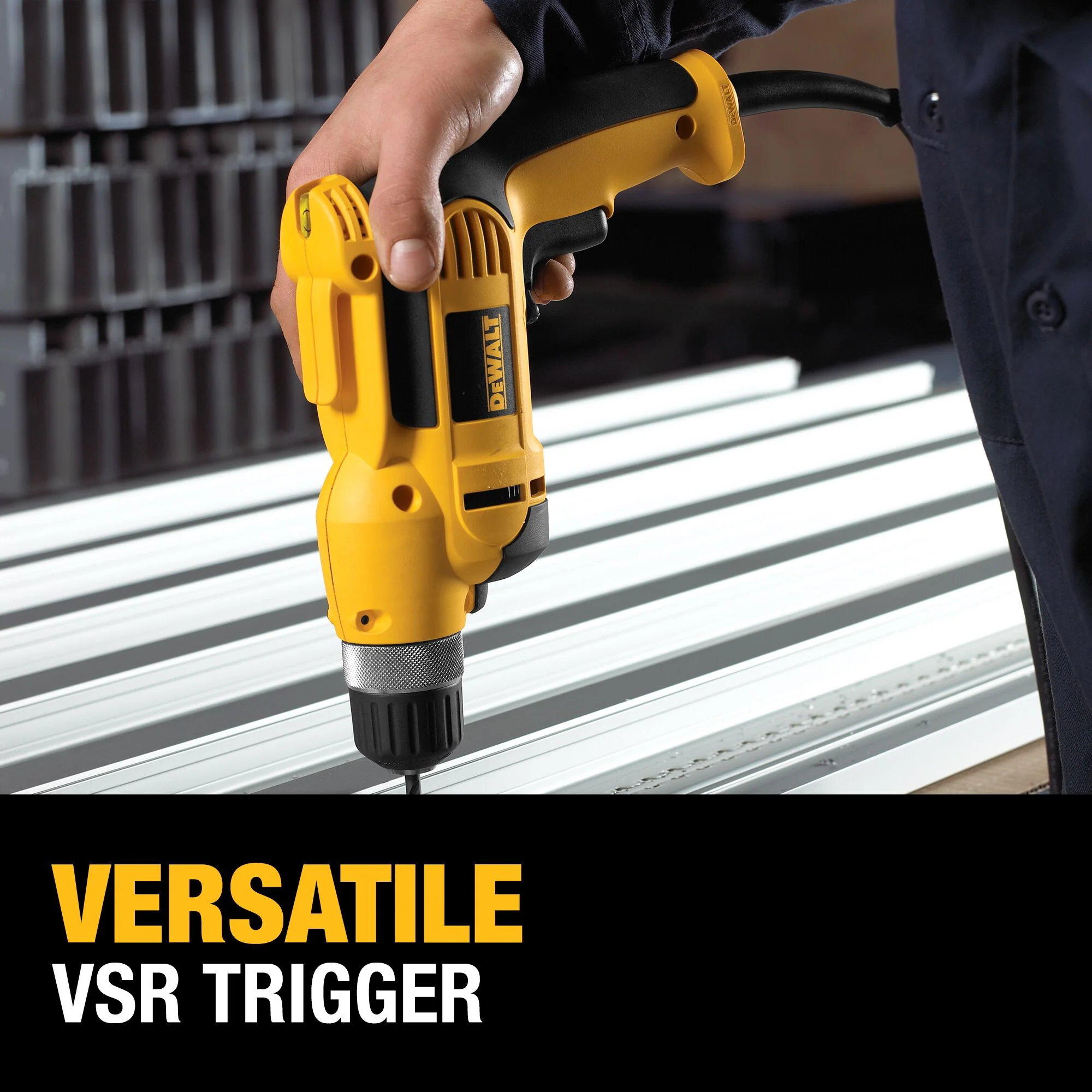 DeWalt VSR 3/8" (10mm) Pistol Grip Drill Kit w/ Keyless Chuck - Image 15