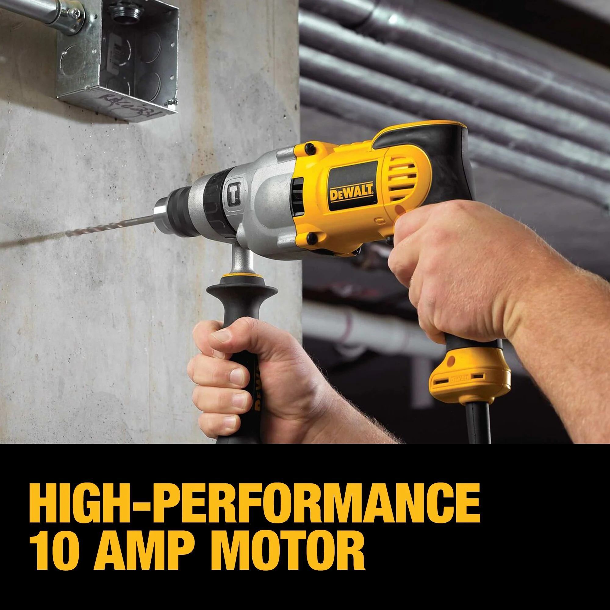 DeWalt VSR 1/2" 2-Speed Pistol Grip Hammer Drill Kit - Image 8