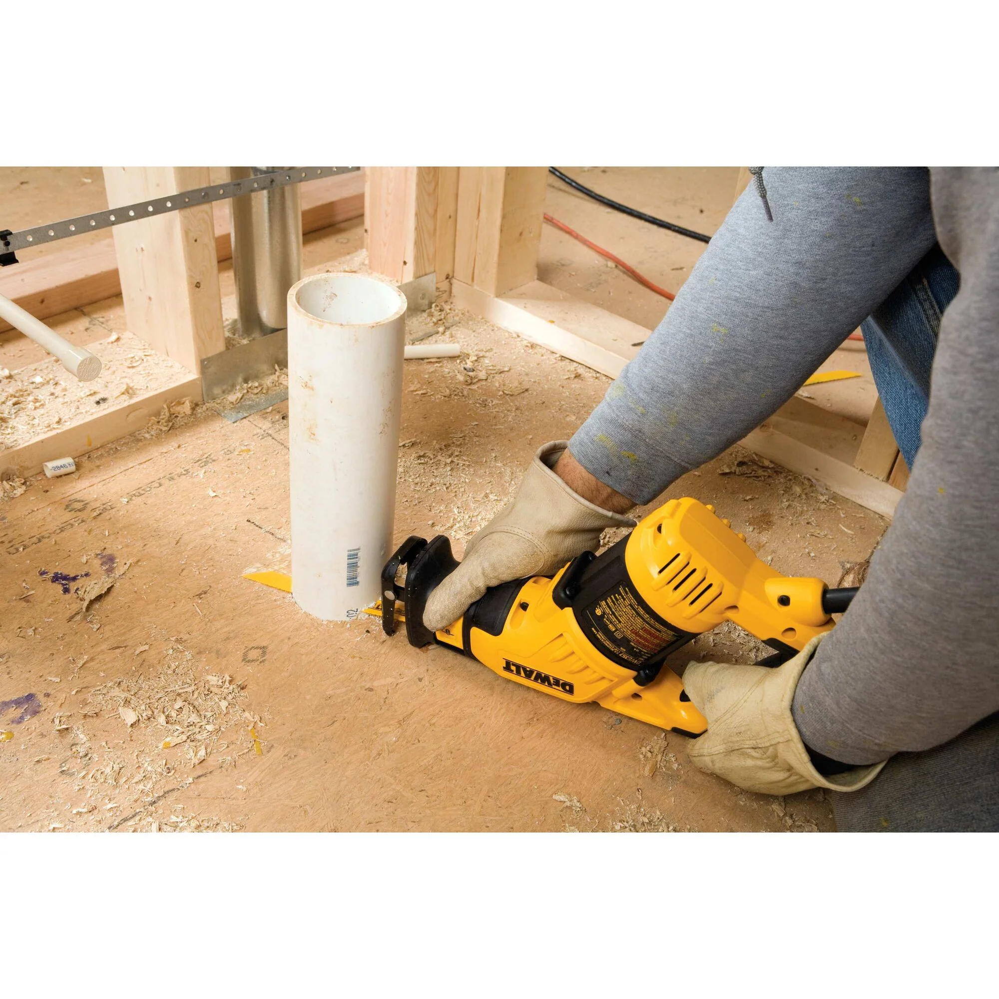 DeWalt 12A Corded Compact Reciprocating Saw w/ 4-Directional Keyless Blade Clamp - Image 15