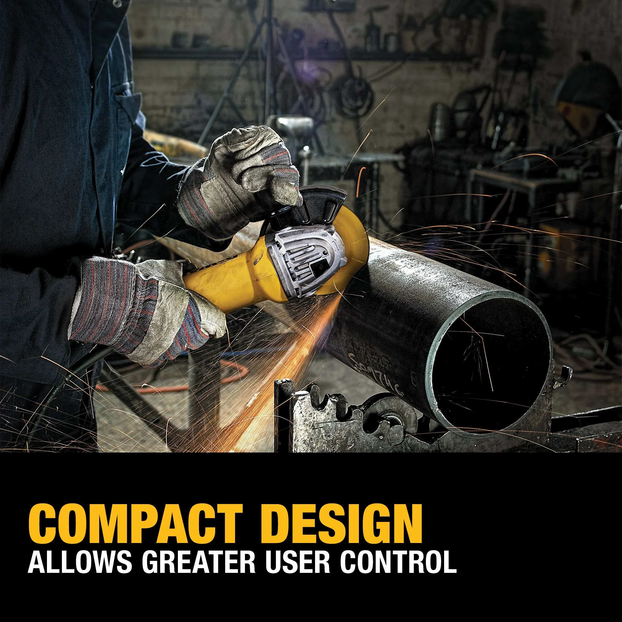 DeWalt 4-1/2" (115mm) Paddle Switch Small Angle Grinder w/ No Lock-On - Image 9