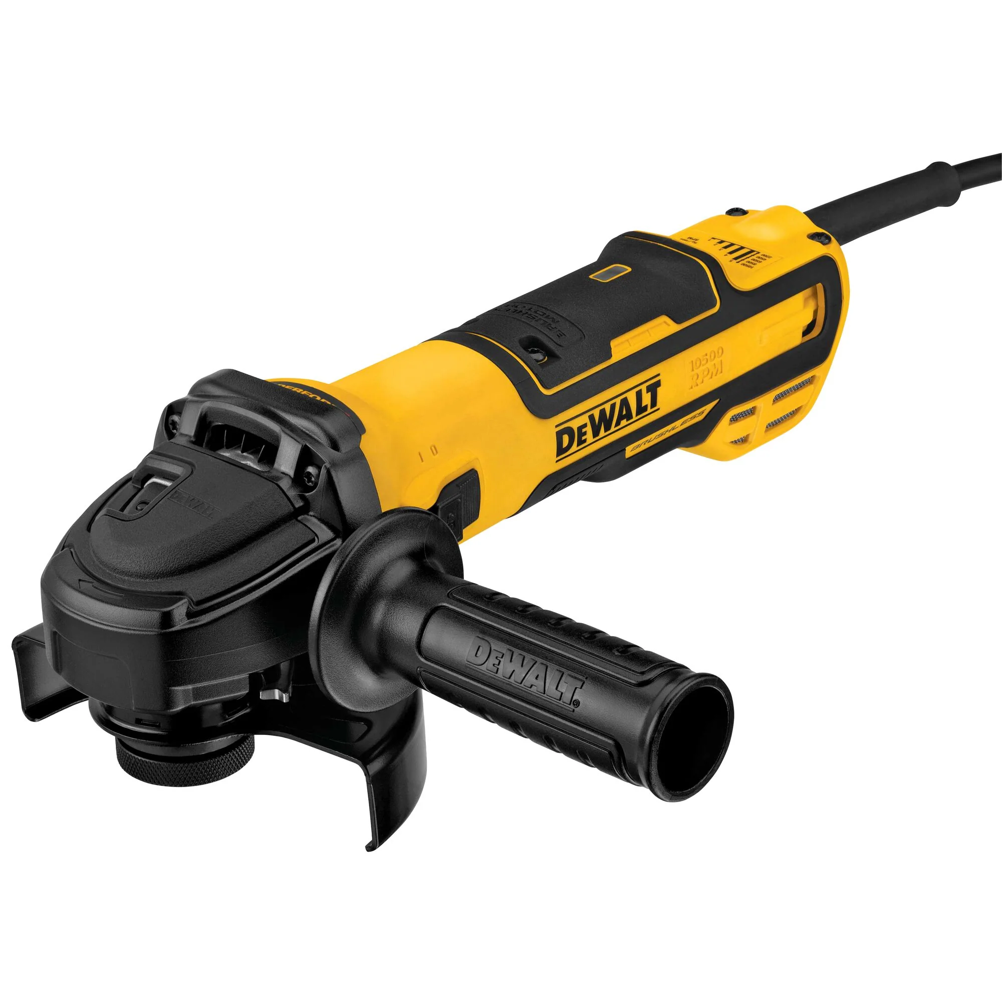 DeWalt 5" Brushless Slide Switch Angle Grinder w/ KICKBACK BREAK™ & Pipeline Cover - Image 2