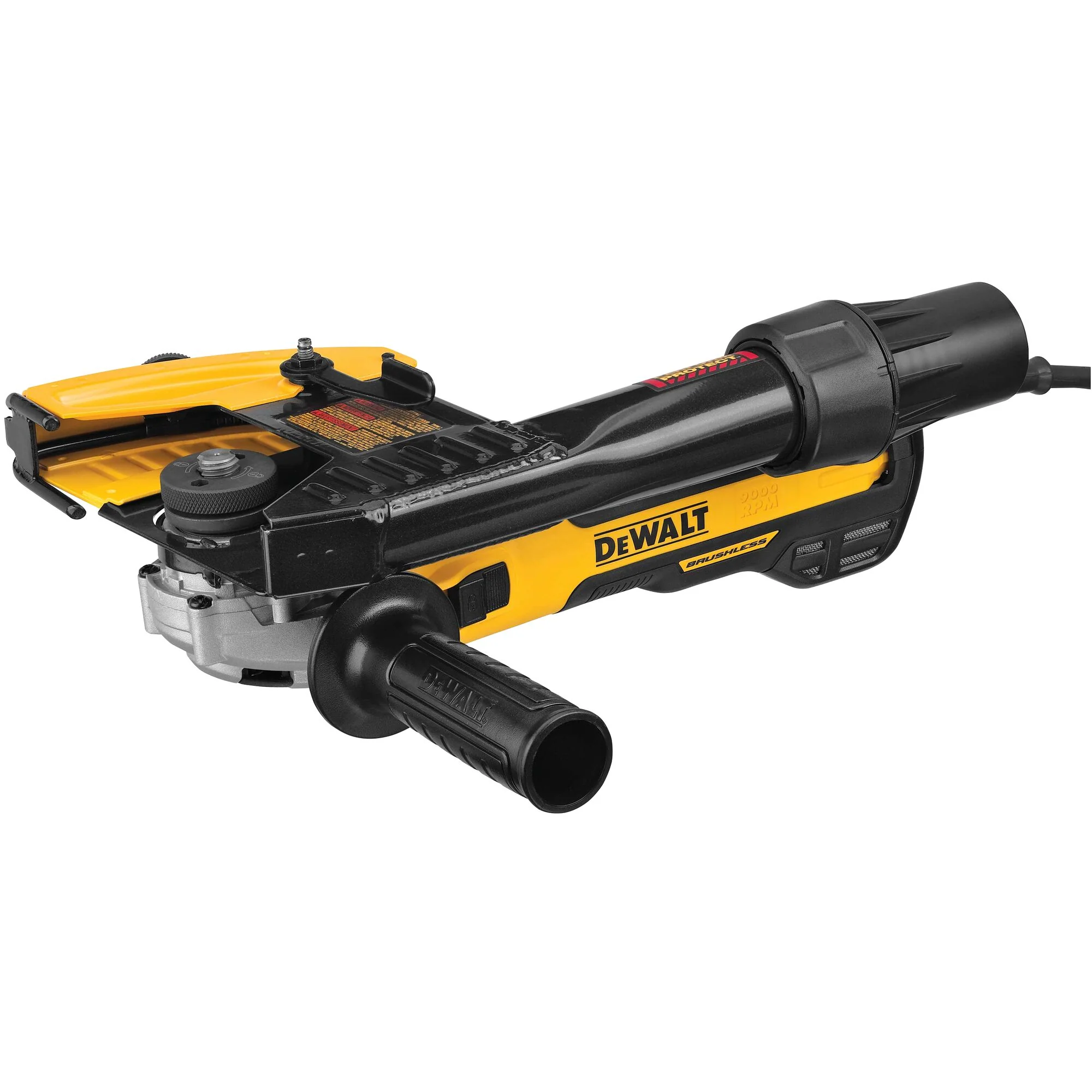 DeWalt 5" - 6" Brushless Corded Angle Grinder w/ Slide & Tuck Pointing Shroud Kit - Image 2