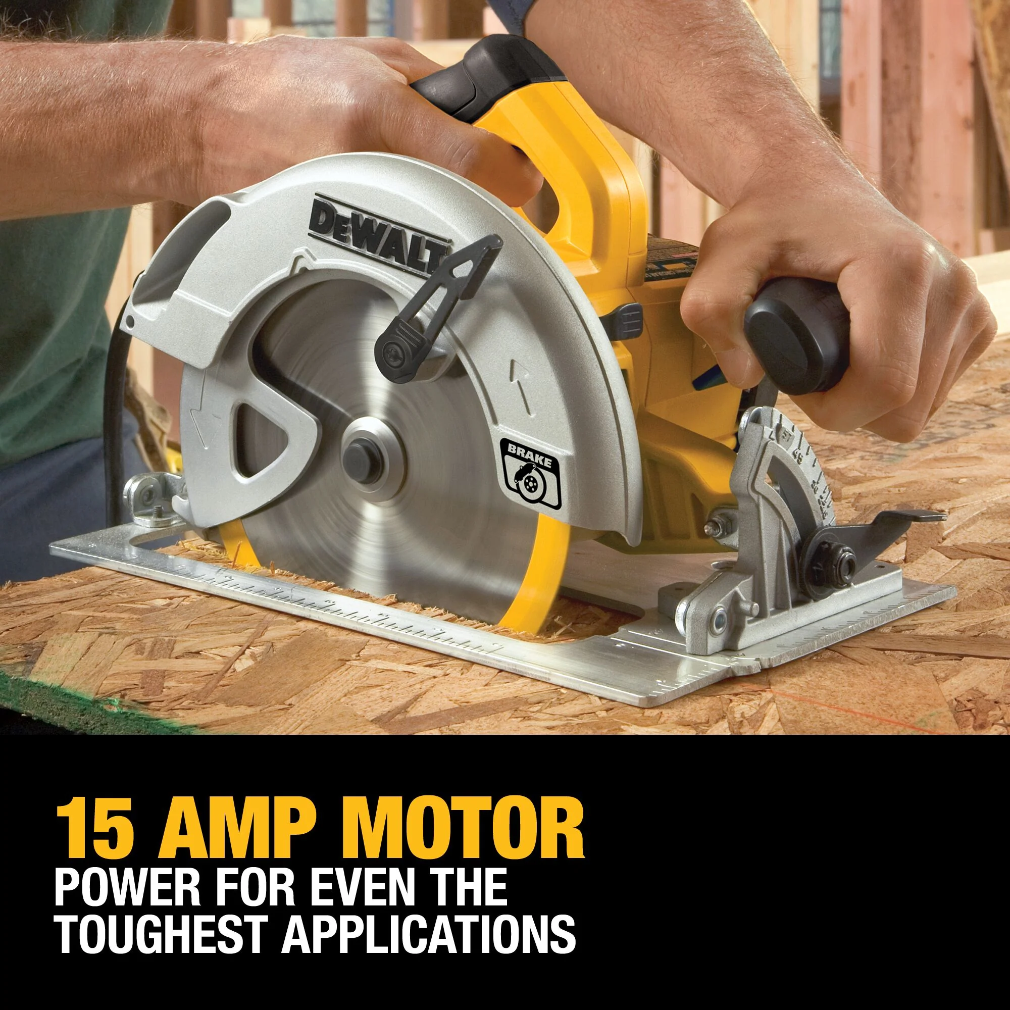 DeWalt 7-1/4" 15A Lightweight Circular Saw w/ Contractor Bag - Image 12