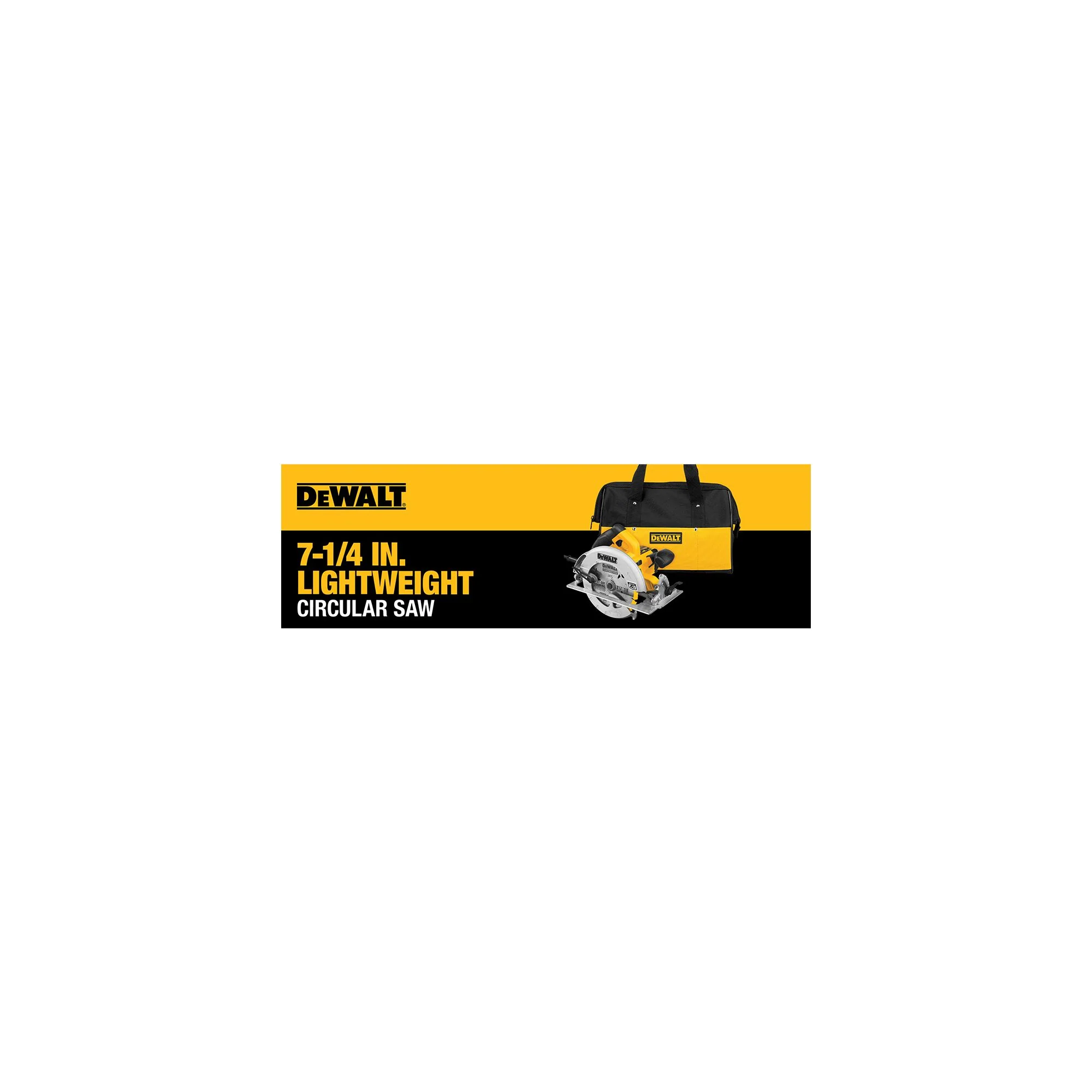 DeWalt 7-1/4" 15A Lightweight Circular Saw w/ Contractor Bag - Image 15