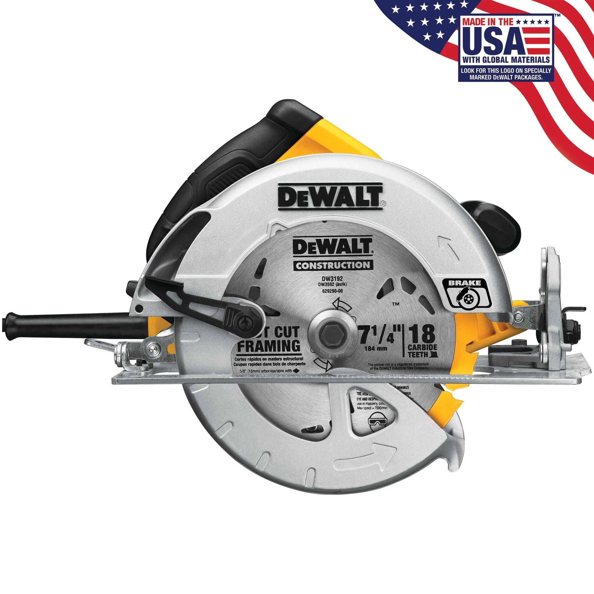 DeWalt 7-1/4" 15A Lightweight Circular Saw w/ Contractor Bag - Image 9