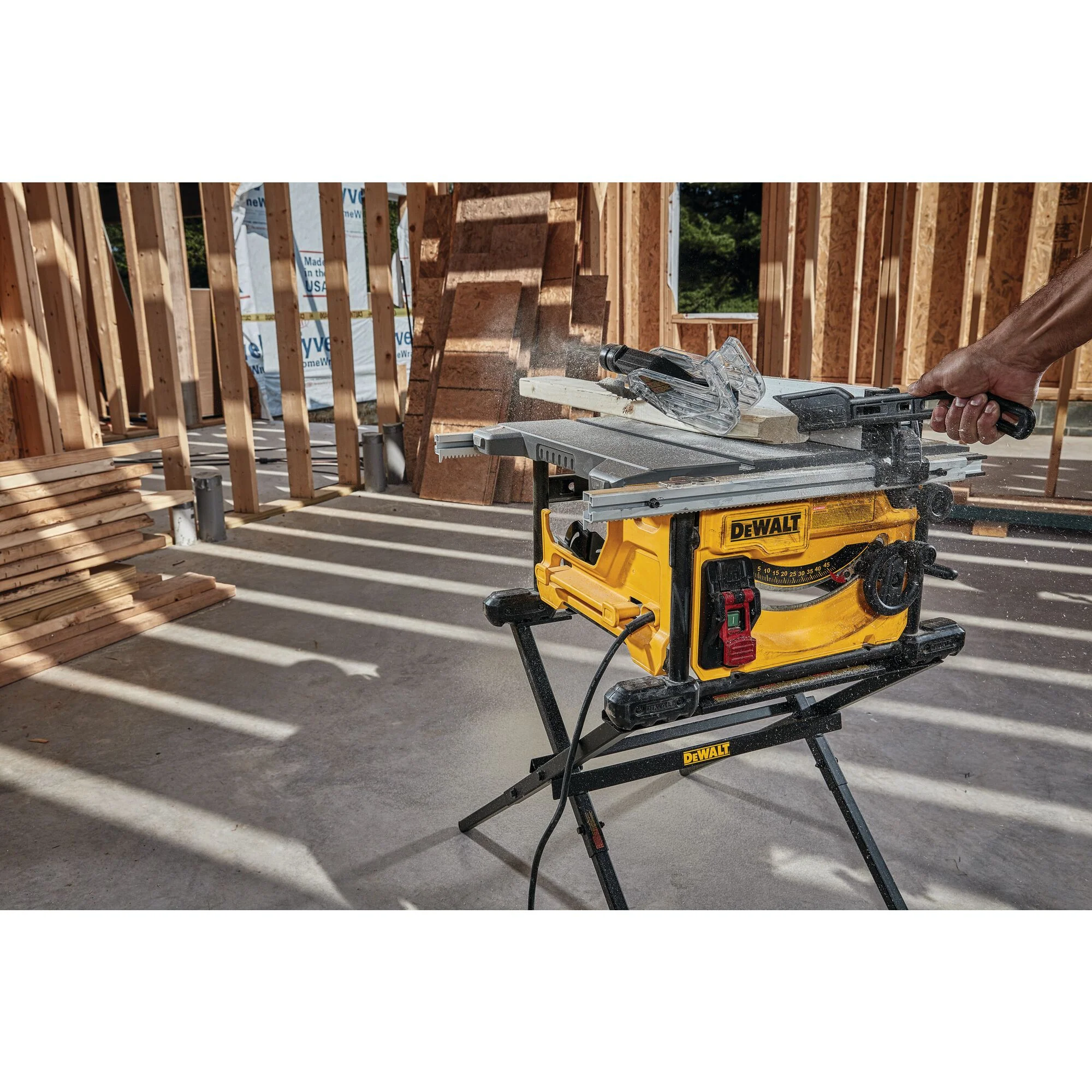 DeWalt 8-1/4" Compact Jobsite Table Saw - 24.5" Rip Capacity - Image 6