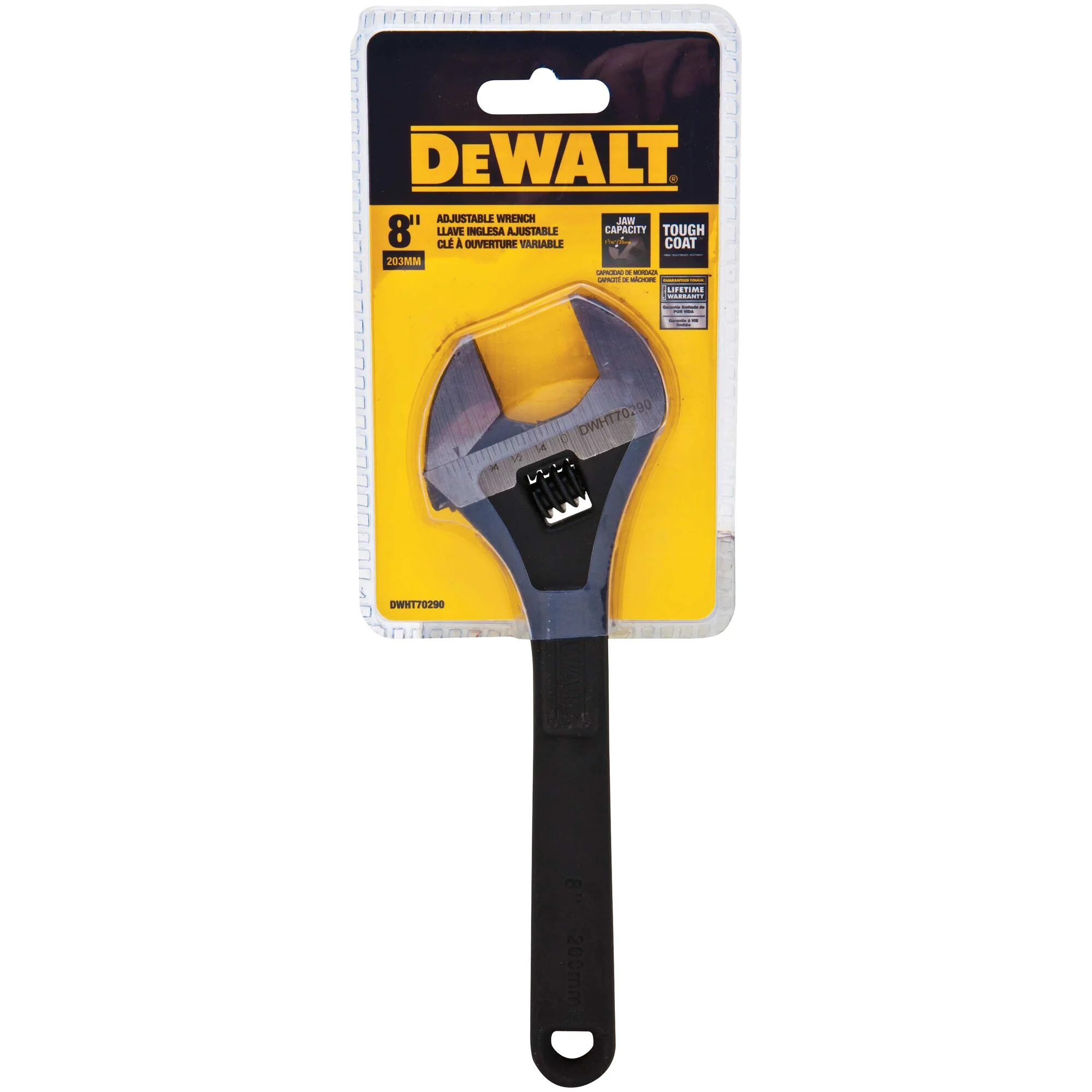 DeWalt 8" Heavy Duty Adjustable Wrench - Image 2