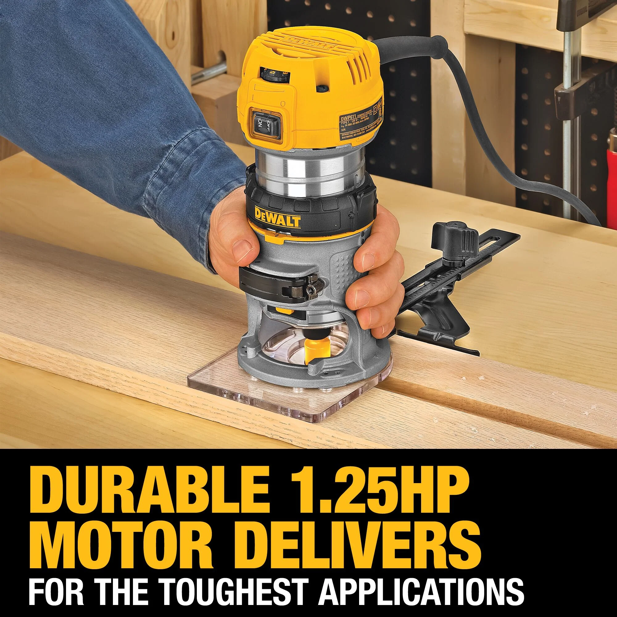 DeWalt 1-1/4 HP MAX Torque Variable Speed Compact Router - Image 13