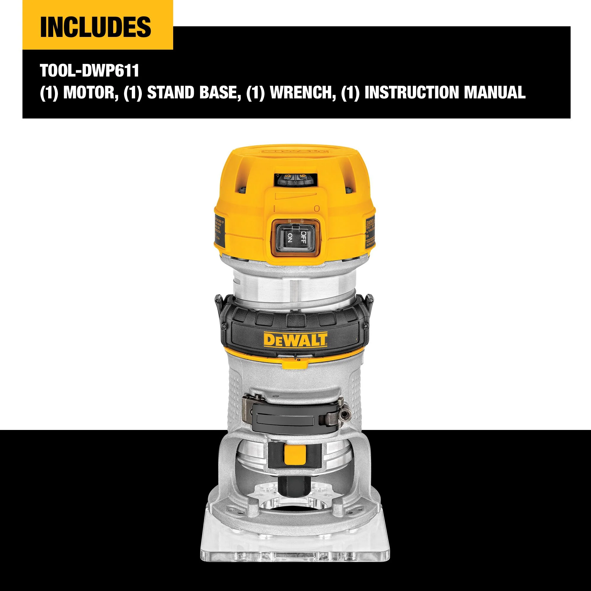 DeWalt 1-1/4 HP MAX Torque Variable Speed Compact Router - Image 14