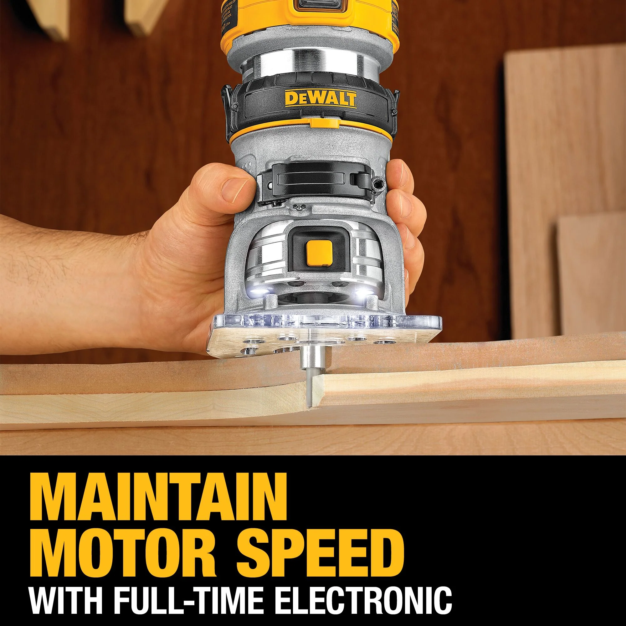 DeWalt 1-1/4 HP MAX Torque Variable Speed Compact Router - Image 18