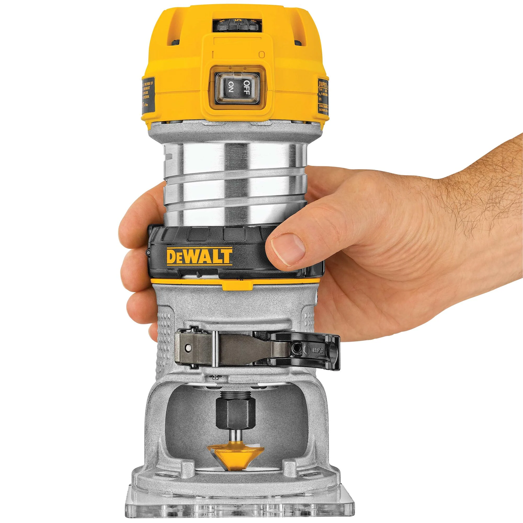 DeWalt 1-1/4 HP MAX Torque Variable Speed Compact Router - Image 8