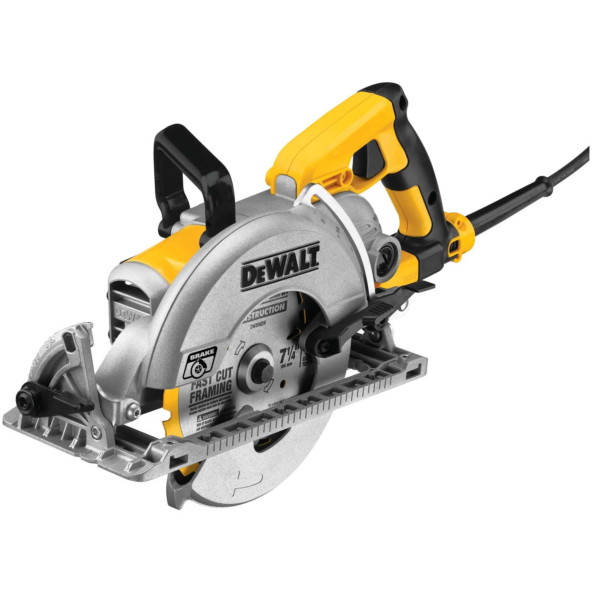 DeWalt 7-1/4" Worm Drive Circular Saw w/ Electric Brake - Image 2