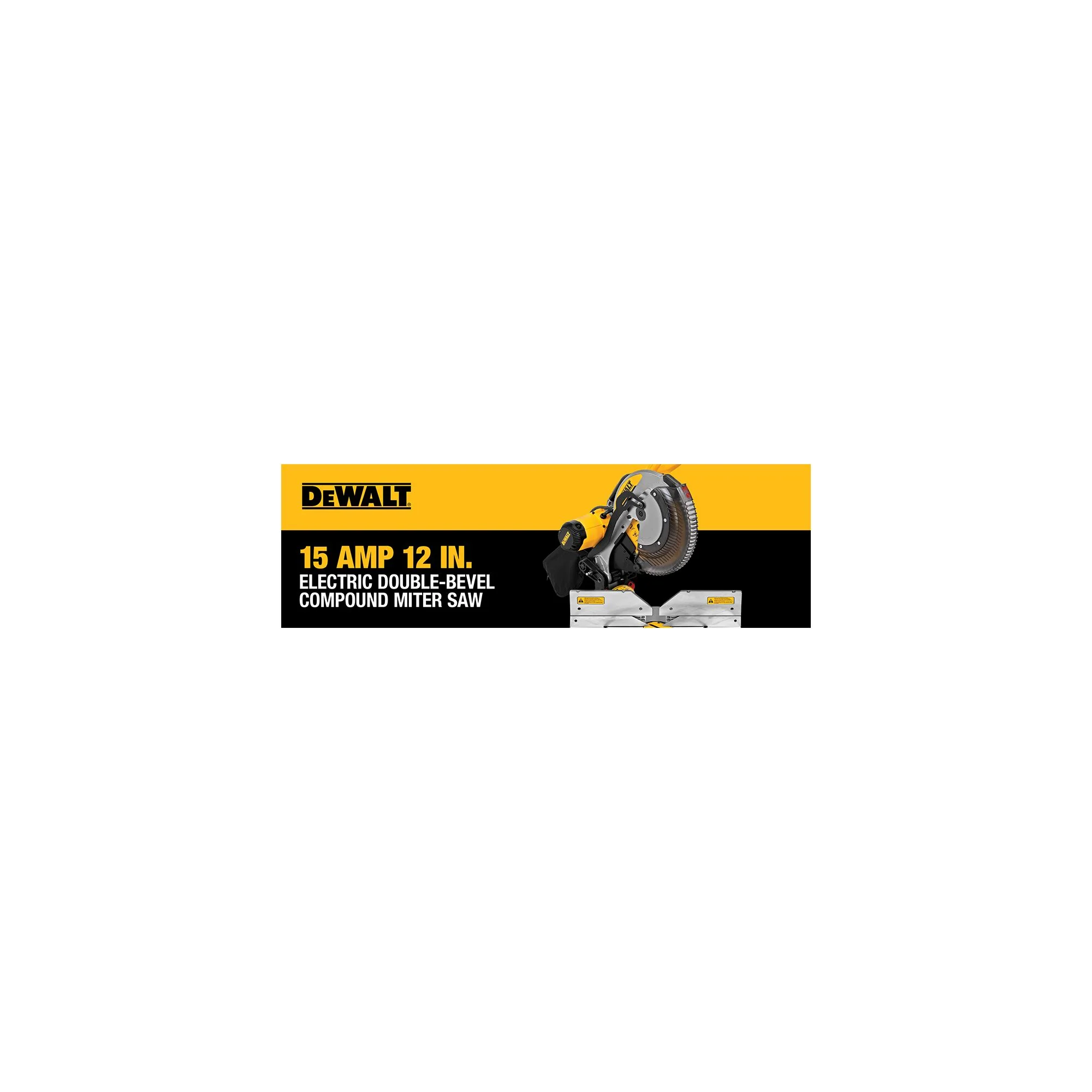 DeWalt 12" 15A Electric Dual-Bevel Compound Mitre Saw - Image 20