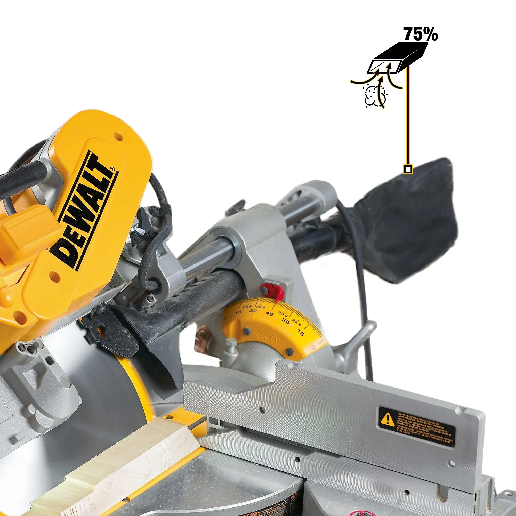 DeWalt 12" Sliding Dual-Bevel Compound Mitre Saw - Image 10