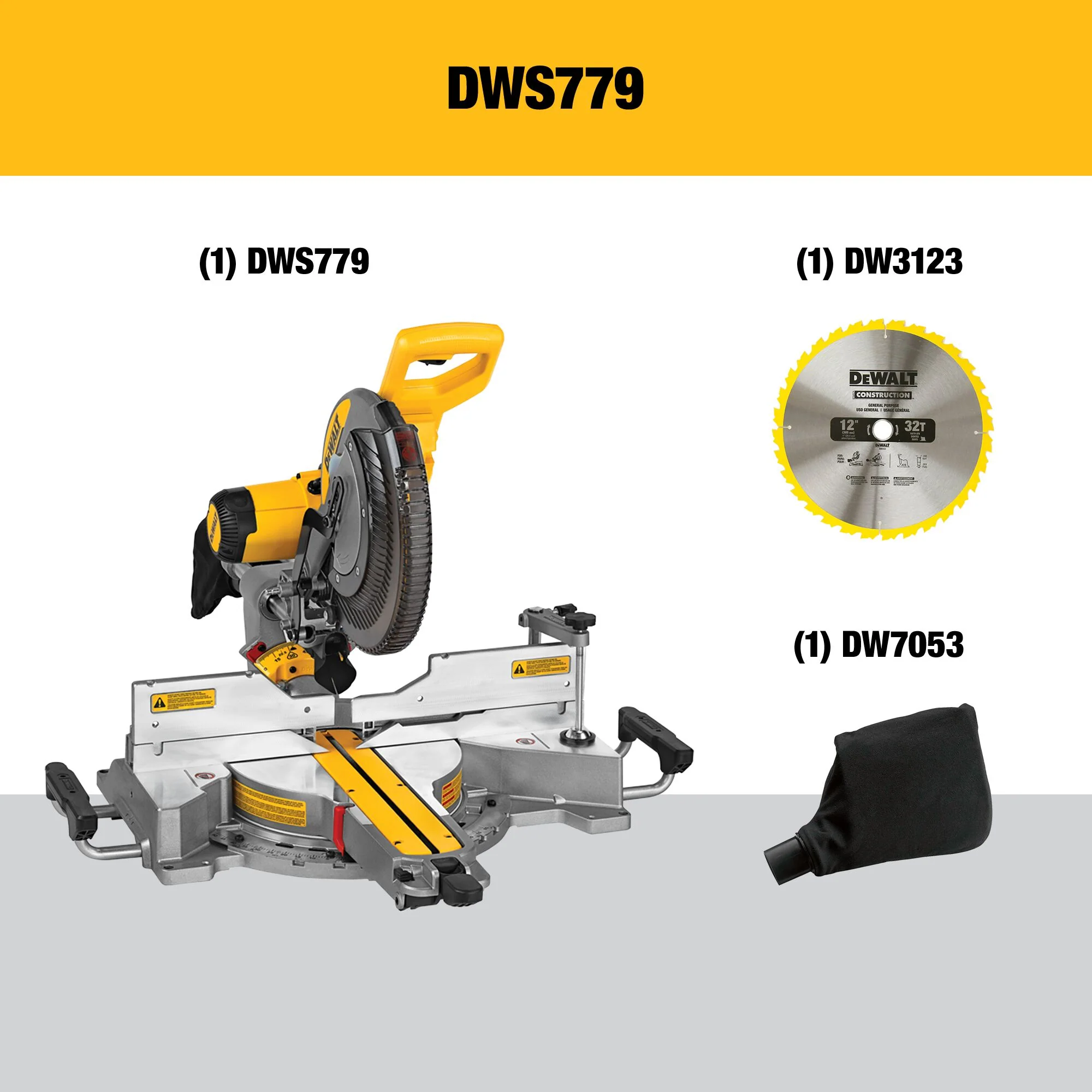DeWalt 12" Sliding Dual-Bevel Compound Mitre Saw - Image 11