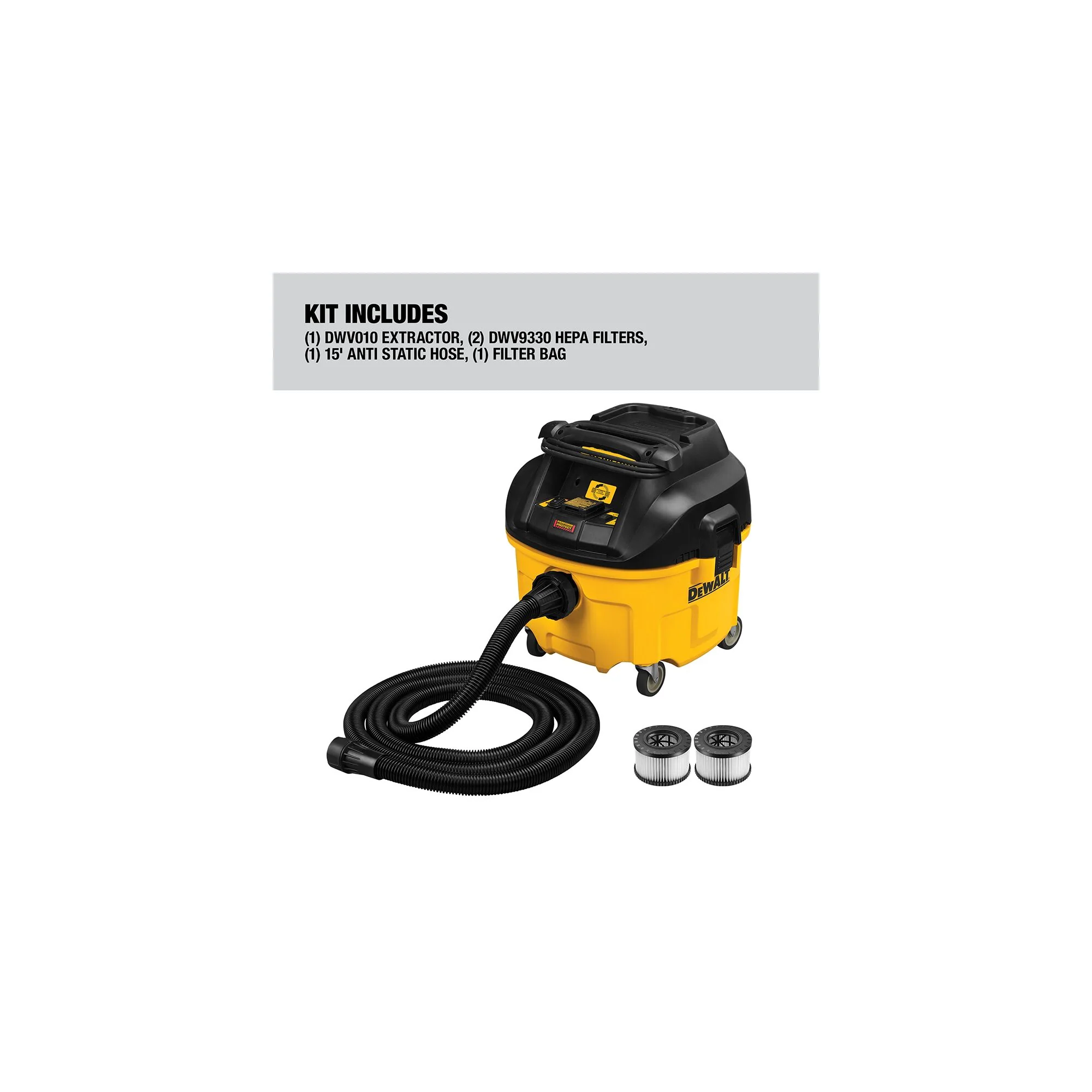 DeWalt 8 Gallon Wet/Dry HEPA/RRP Dust Extractor - Image 5