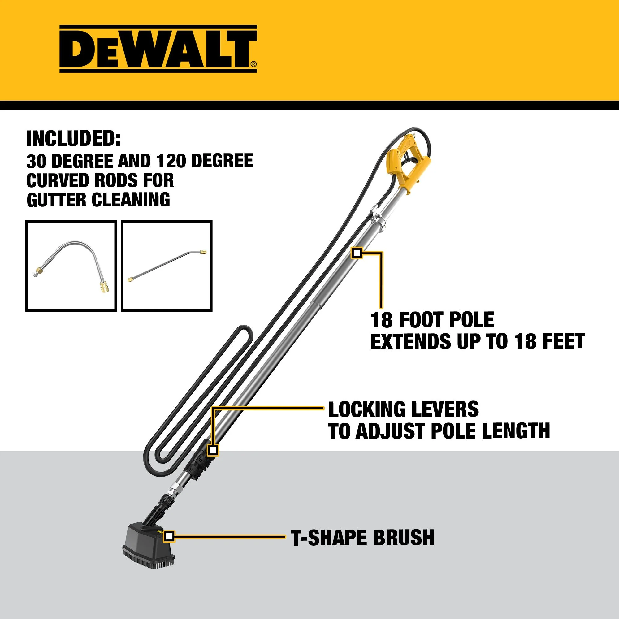 DeWalt 18 ft 3000 psi Telescoping Wand - Image 5