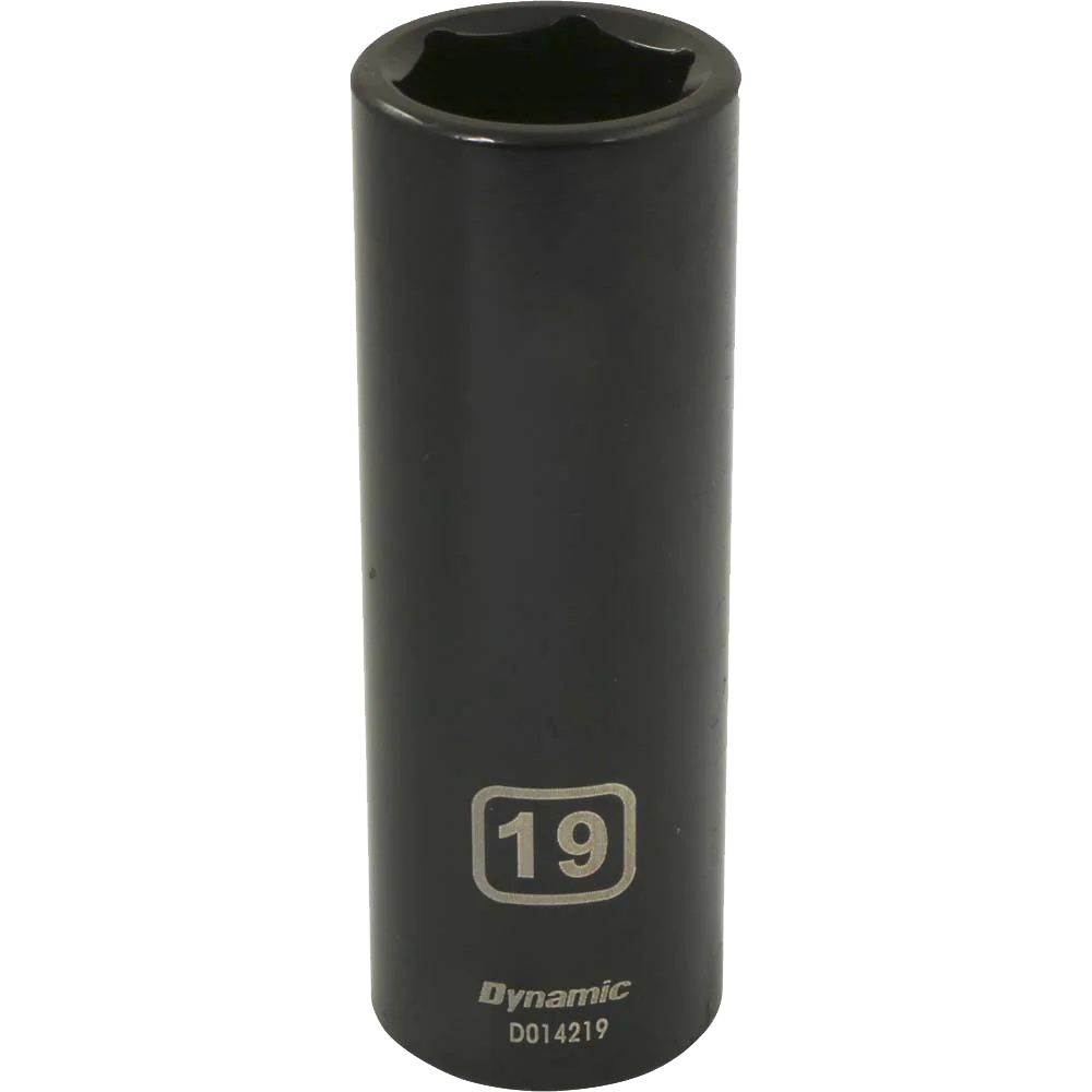 Dynamic 1/2" Drive, 6 Point Deep Length Metric Impact Sockets - Image 2
