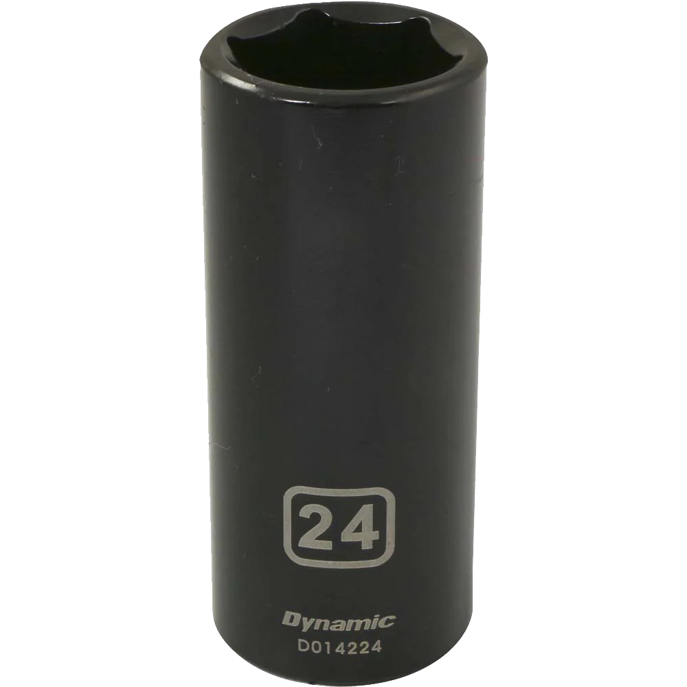 Dynamic 1/2" Drive, 6 Point Deep Length Metric Impact Sockets - Image 5