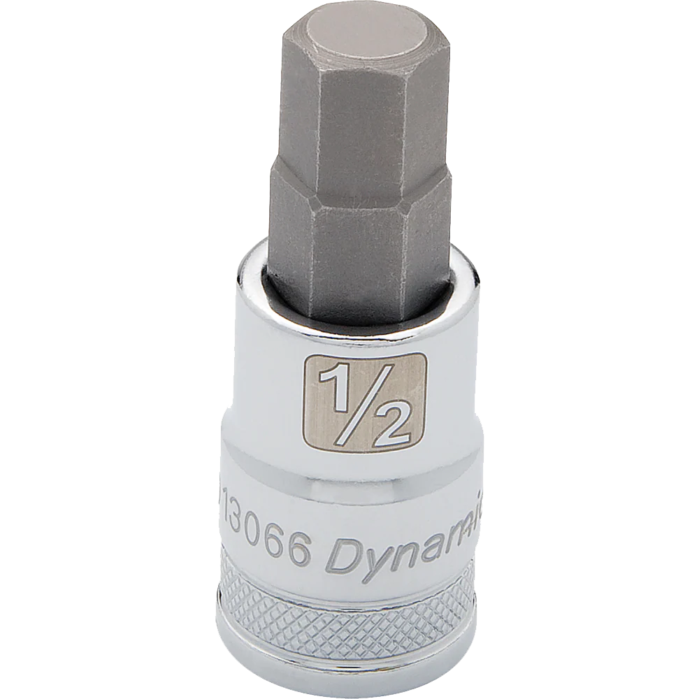 Dynamic 1/2" Drive, Chrome Finish Standard Length Hex Head SAE Sockets