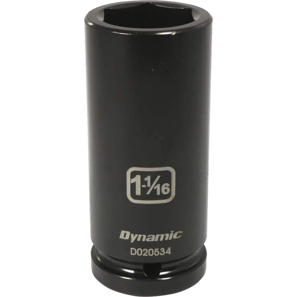 Dynamic 3/4" Drive, 6 Point Deep Length, SAE Impact Sockets
