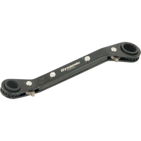 Dynamic 3/4" x 7/8", 25° Offset Double Box End Ratcheting Wrench - Image 3