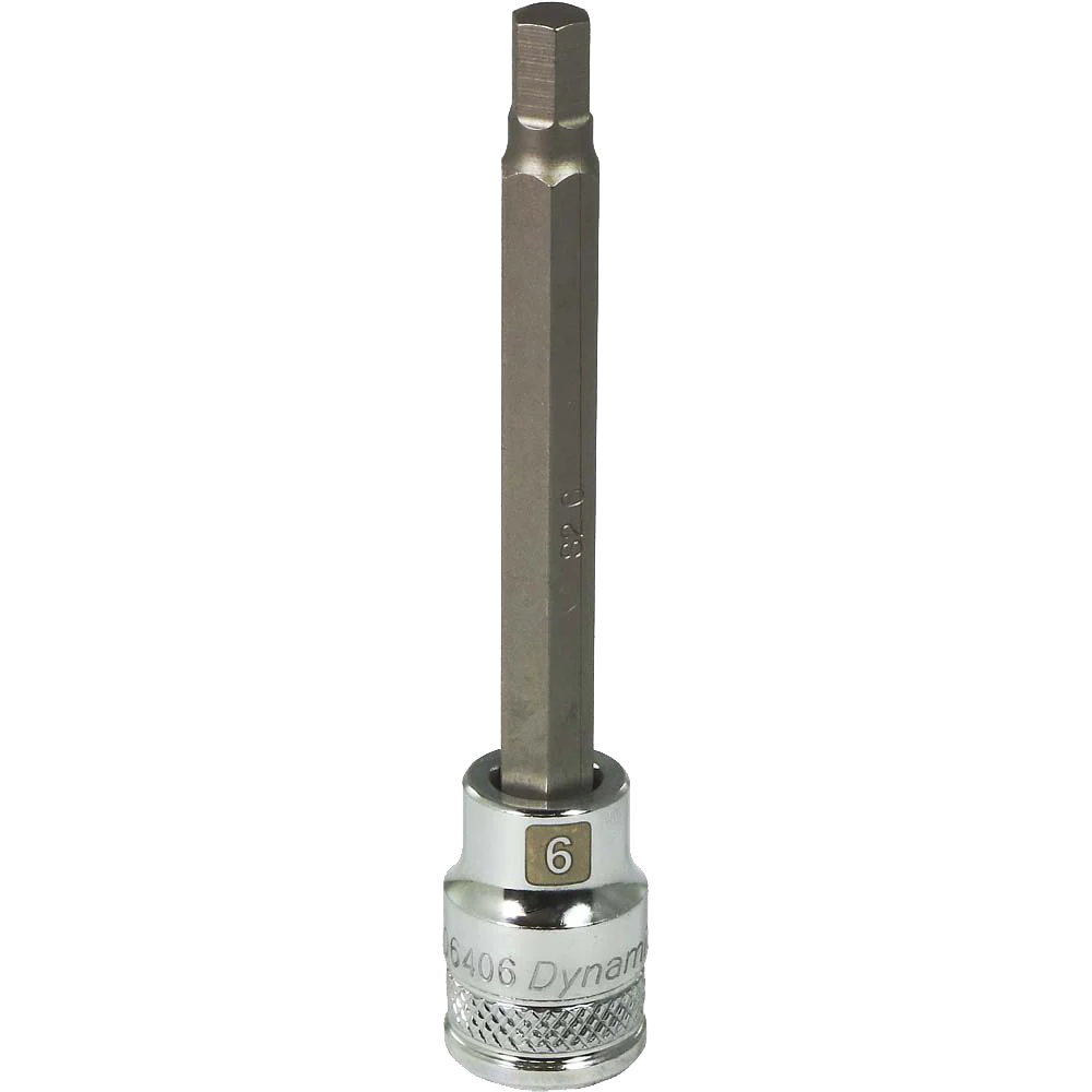 Dynamic 3/8" Drive Metric Long length Hex Head Chrome Bit Sockets - Image 3
