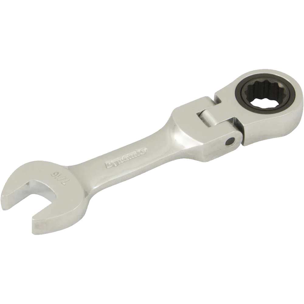 Dynamic SAE Stubby Flex Head Ratcheting Wrenches - Image 4