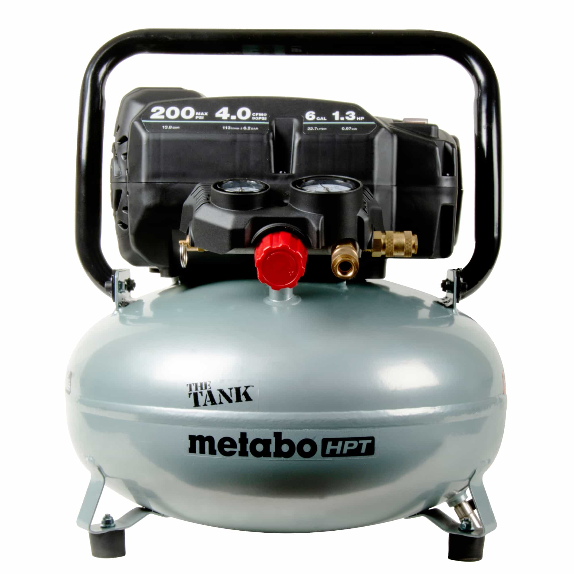 Metabo Portable 6 Gallon Oil-Free Pancake Compressor 2.8CFM - Image 4