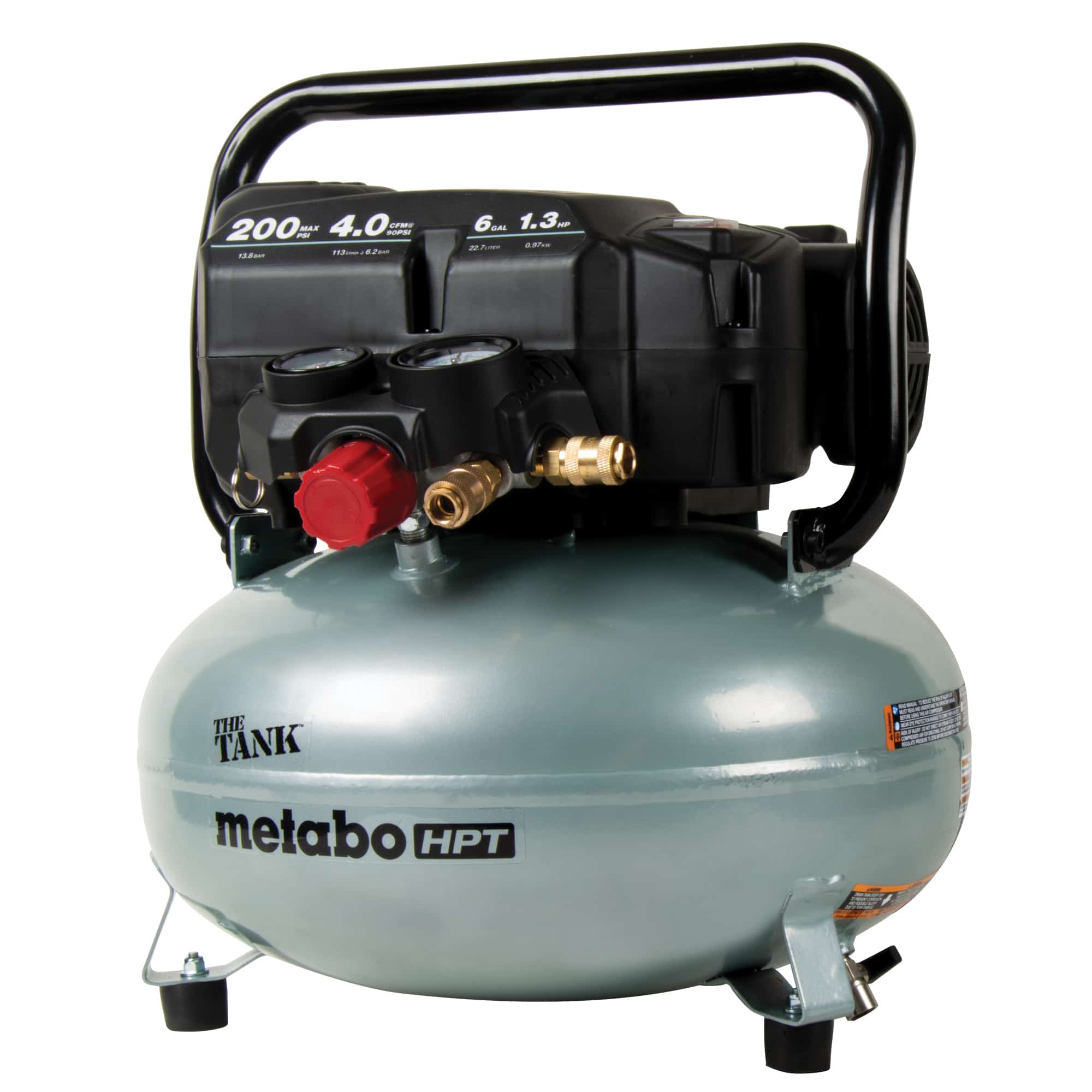 Metabo Portable 6 Gallon Oil-Free Pancake Compressor 2.8CFM - Image 6