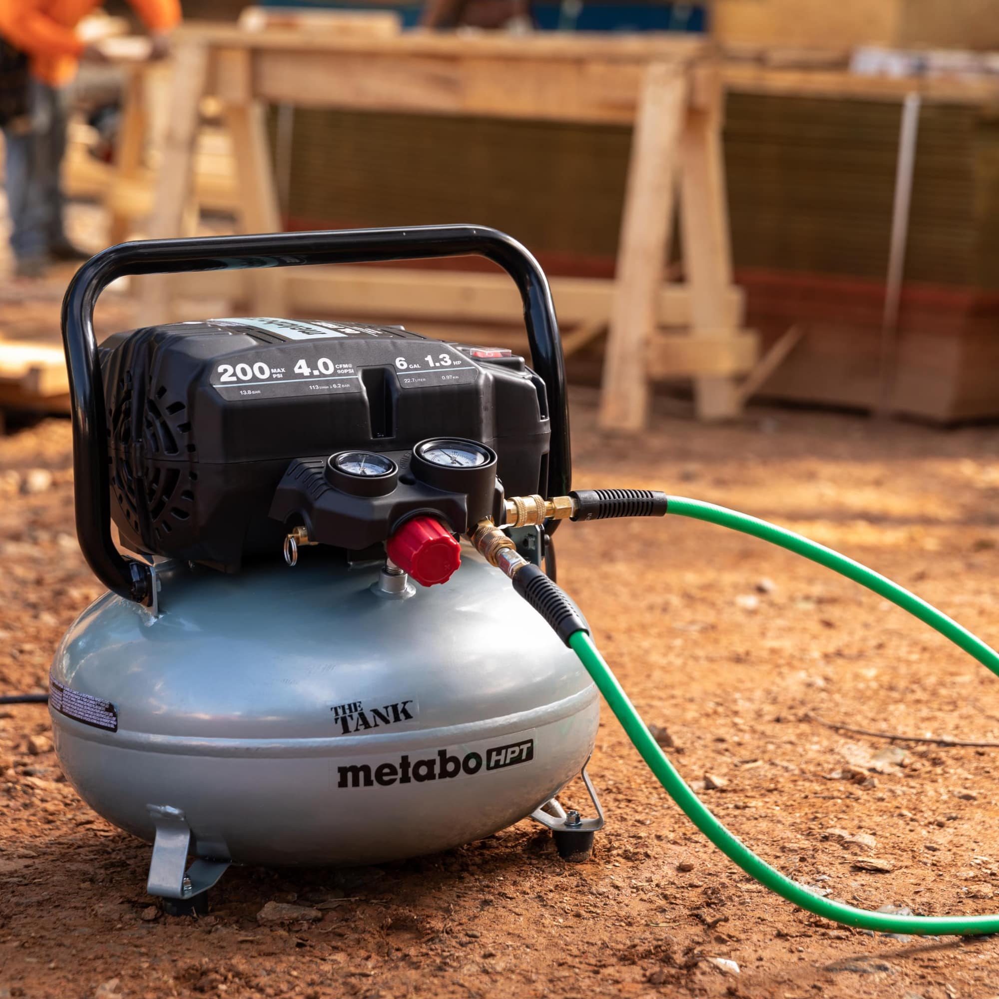 Metabo Portable 6 Gallon Oil-Free Pancake Compressor 2.8CFM - Image 7