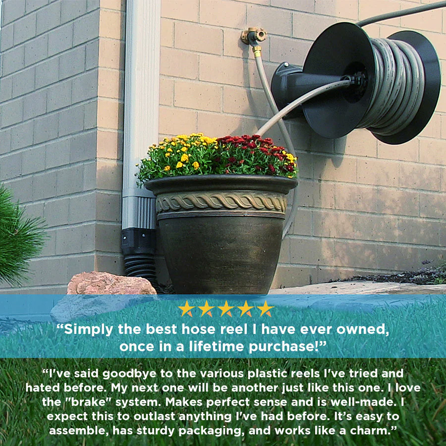 Eley Wall Mount Garden Hose Reel - Image 4