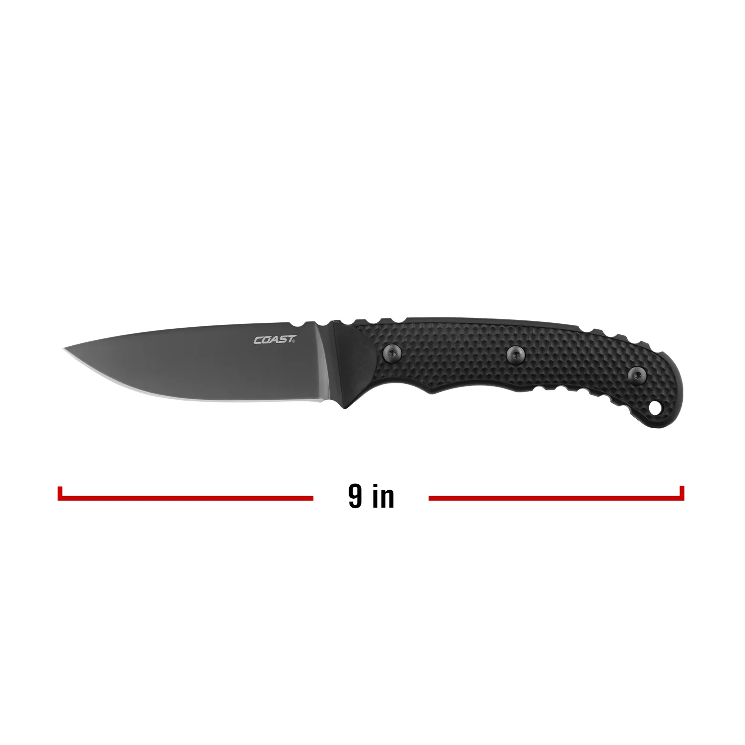 Coast F402 Stainless Steel Fixed Blade Knife - Image 6