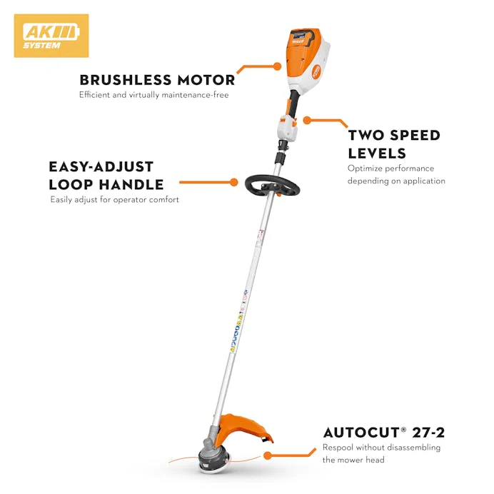 STIHL FSA 80R Cordless Battery Grass Trimmer Kit - Image 2
