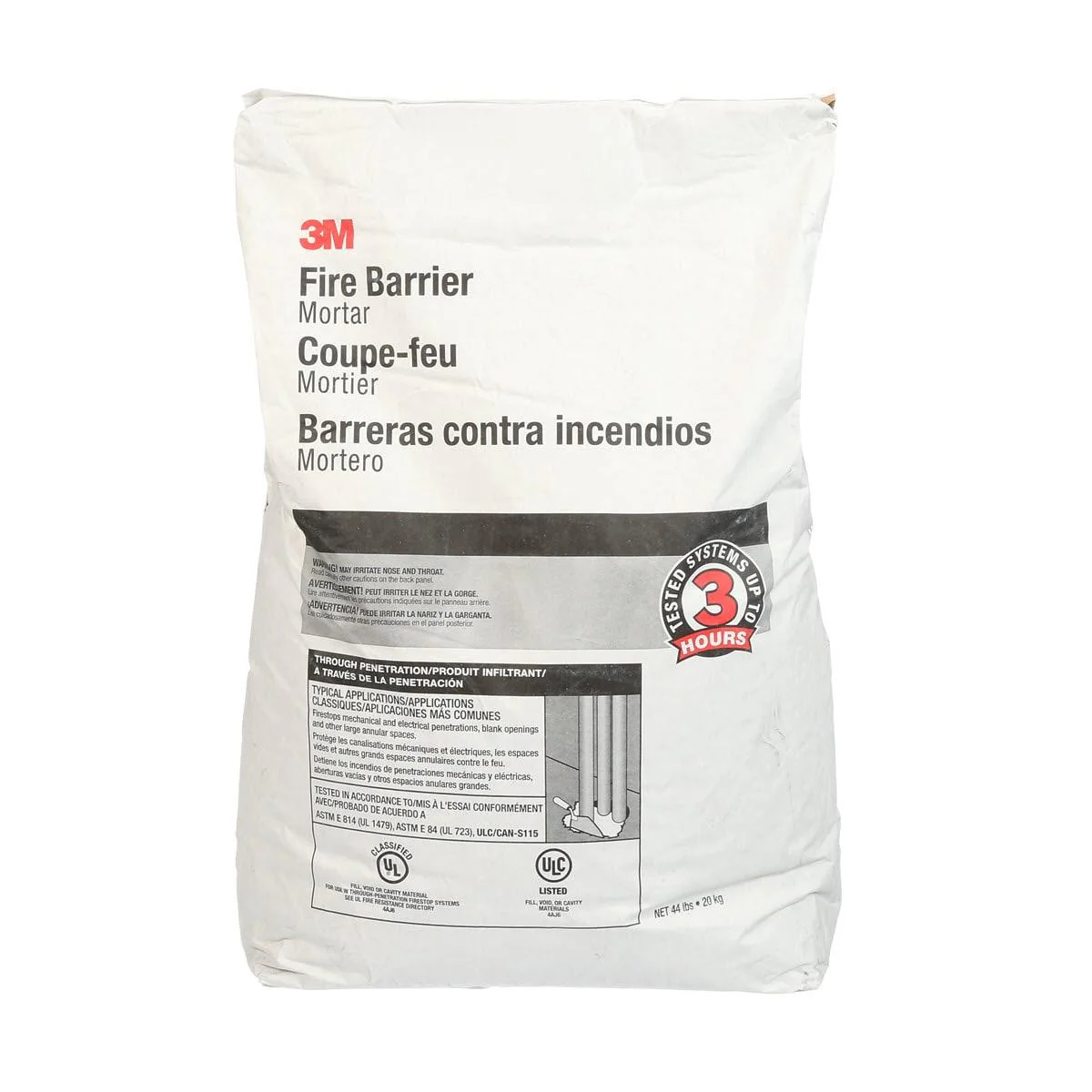 3Mâ„¢ Cementitious Fire Barrier Mortar - 44 lbs - Image 5