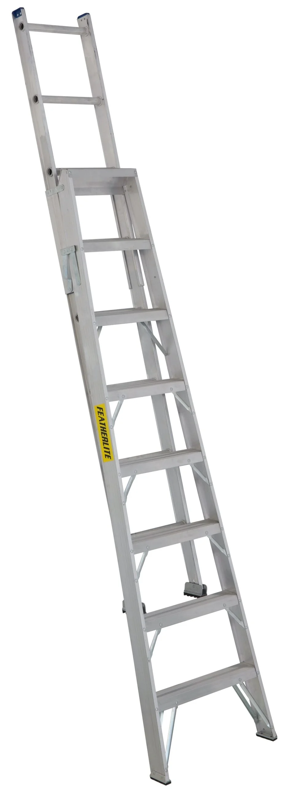 Featherlite Heavy Duty Aluminum Multipurpose Ladder (Type 1) - 8ft - Image 3