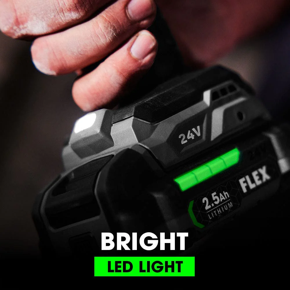FLEX 24V Brushless 1/4" Hex Impact Driver Kit - Image 7
