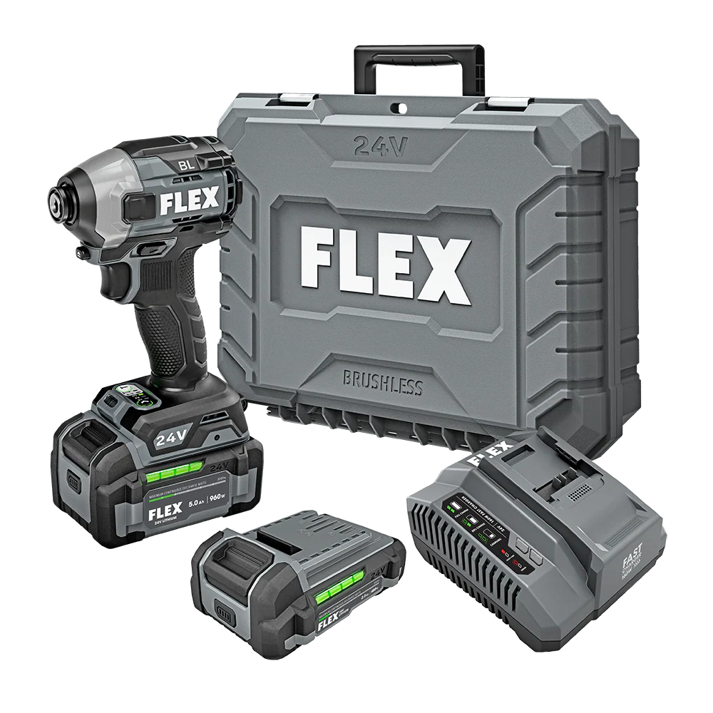 FLEX 24V Brushless 1/4" Quick Eject Multi-Mode Impact Driver Kit