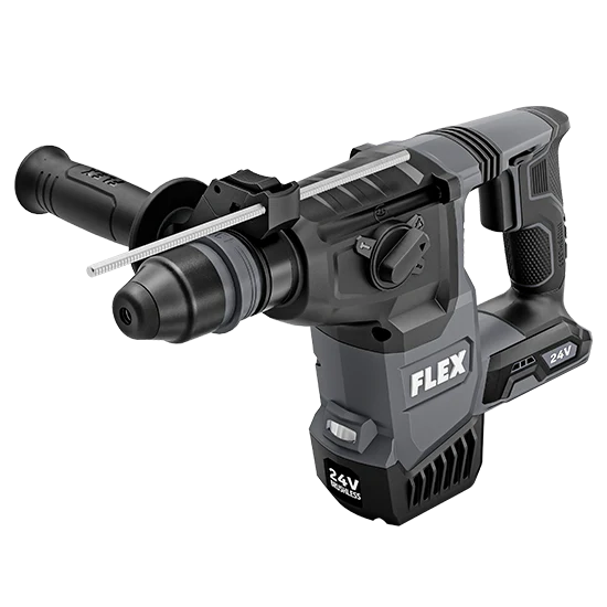 FLEX 24V Brushless 1" SDS Plus Rotary Hammer - Tool Only - Image 2
