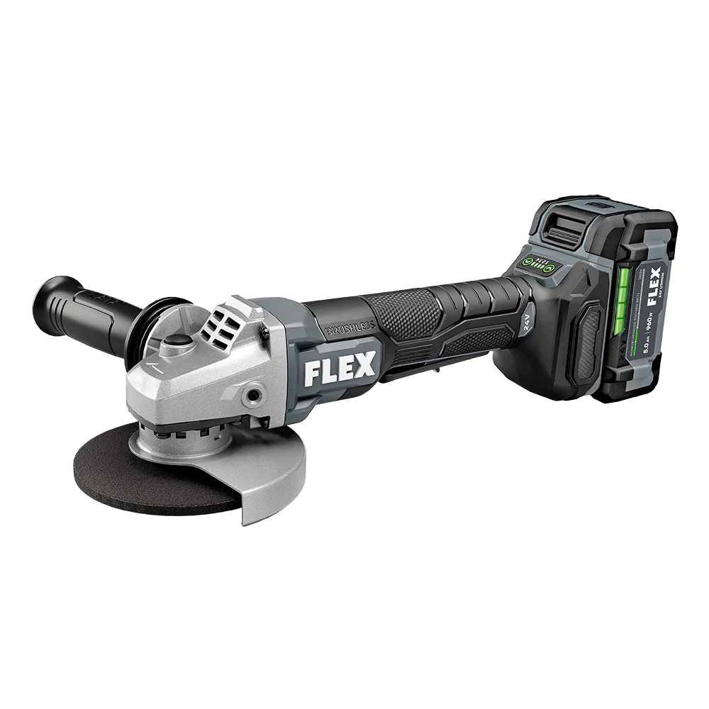 FLEX 24V Brushless 5" Variable Speed Paddle Switch Angle Grinder Kit - Image 2