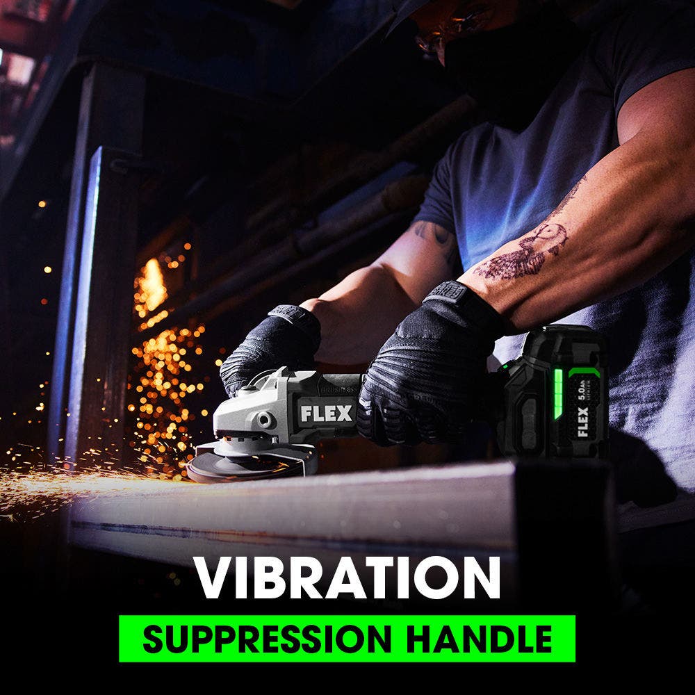 FLEX 24V Brushless 5" Variable Speed Paddle Switch Angle Grinder Kit - Image 7