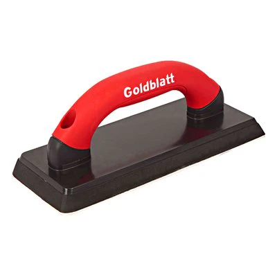 Goldblatt Gum Rubber Grout Float w/ Pro Grip Handle - 9-1/2" x 4"
