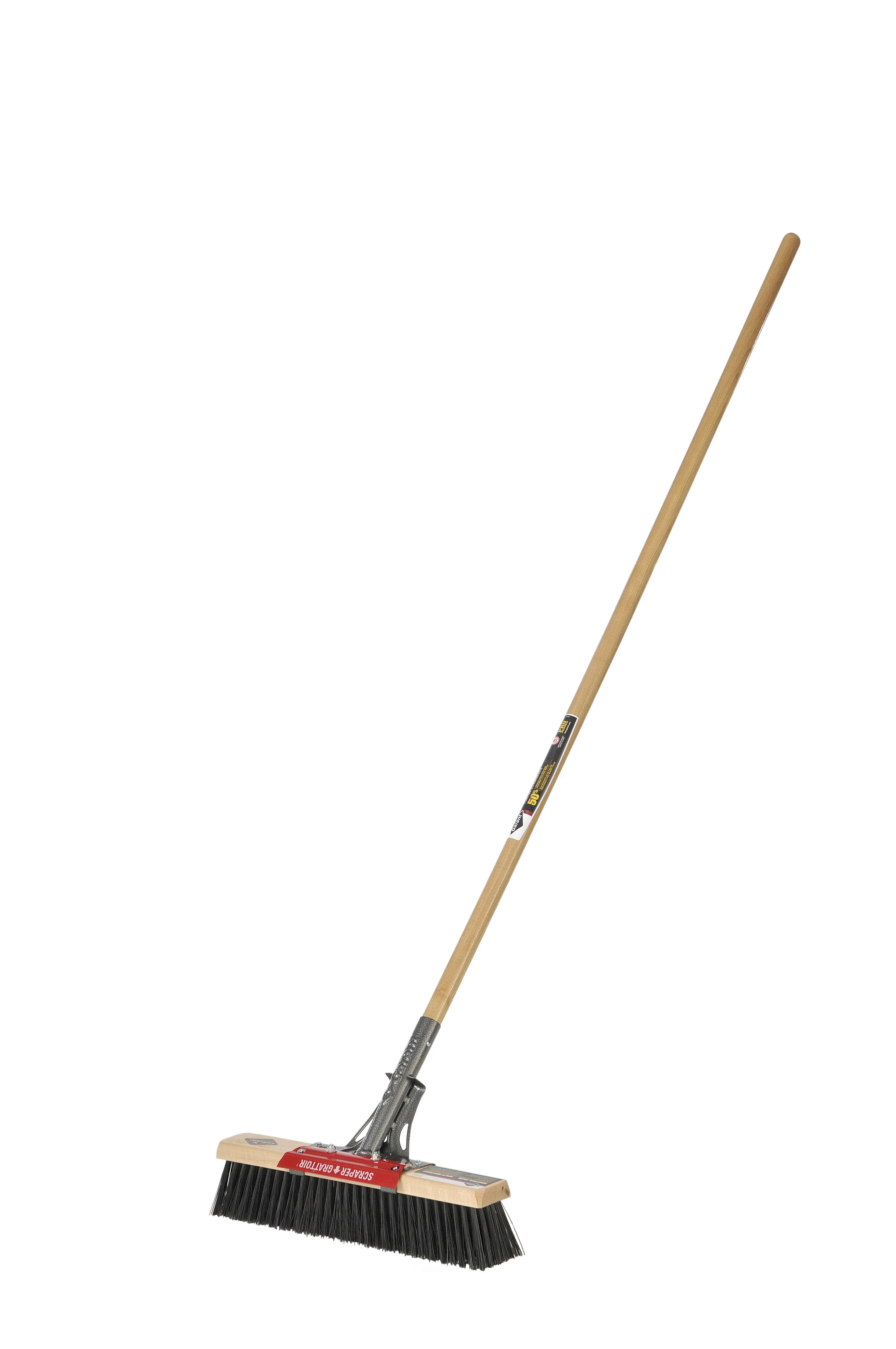 Garant Rough Surface Push Broom w/ Scraper - Image 2