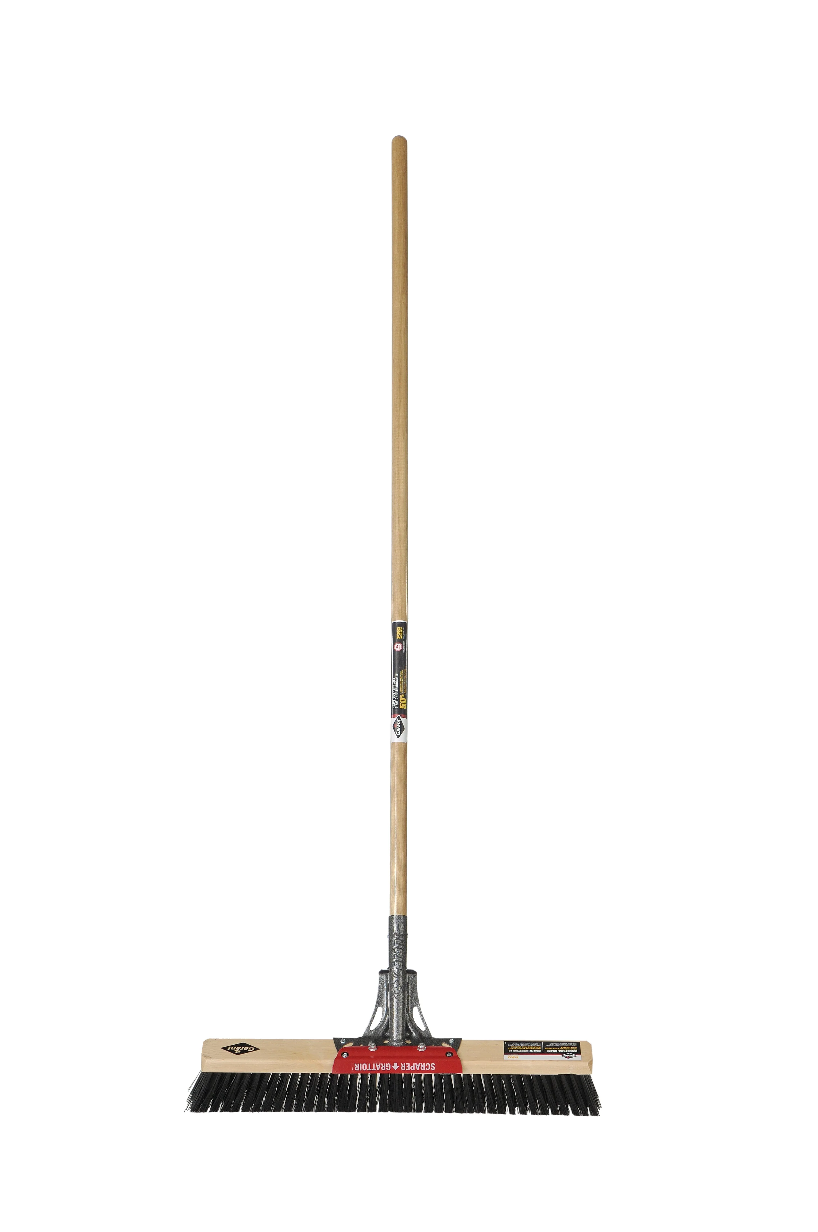 Garant Rough Surface Push Broom w/ Scraper - Image 3