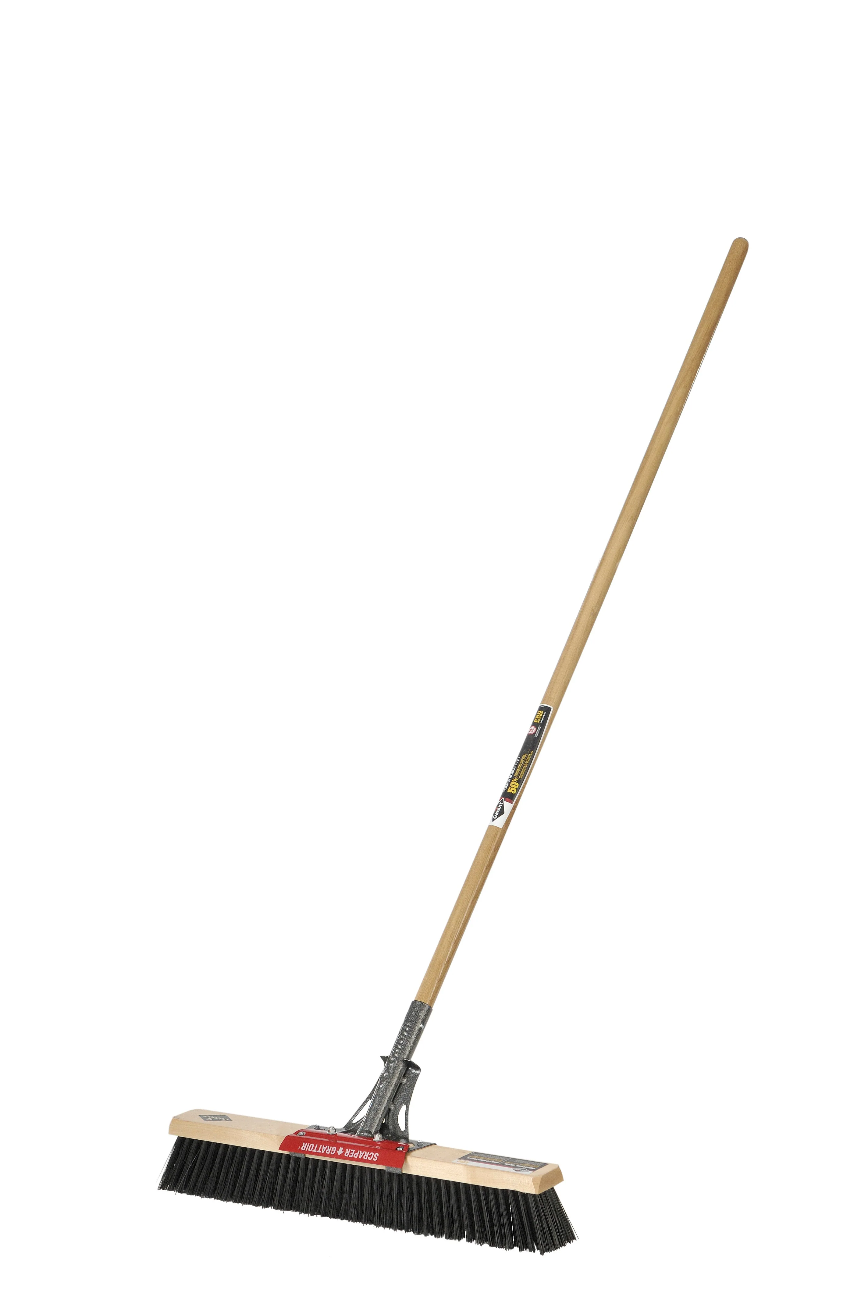Garant Rough Surface Push Broom w/ Scraper - Image 4